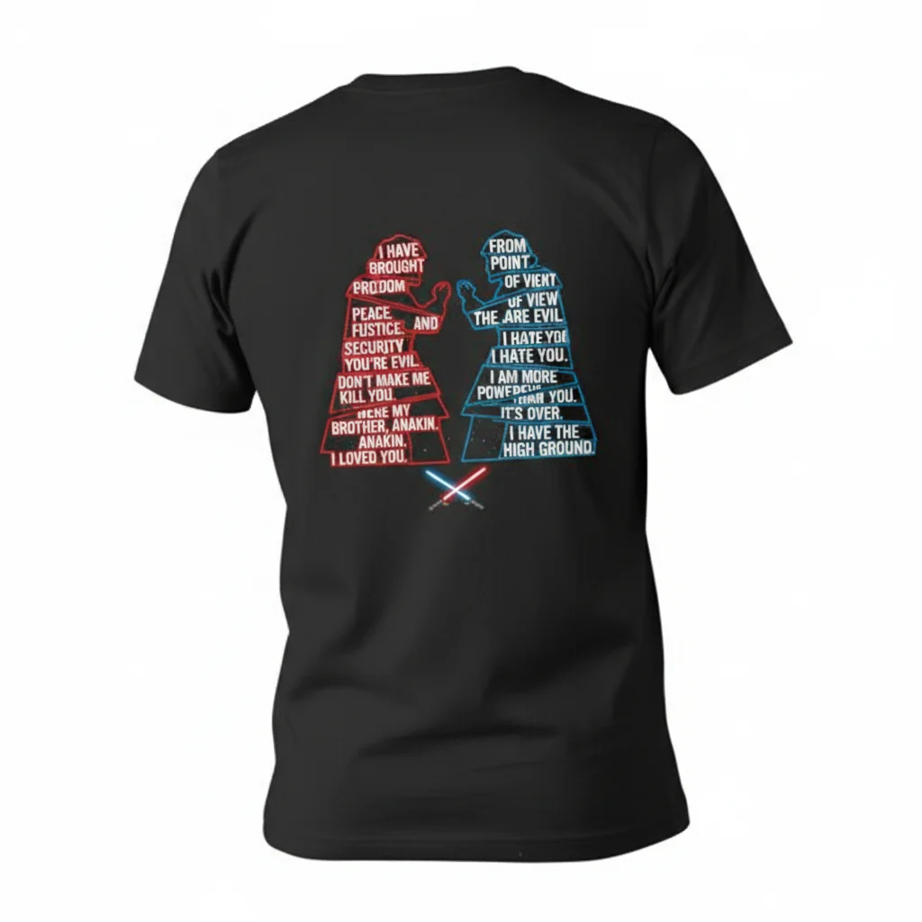 Duel of Fates: Obi-Wan & Anakin's Clashing Ideals - Essential T-Shirt