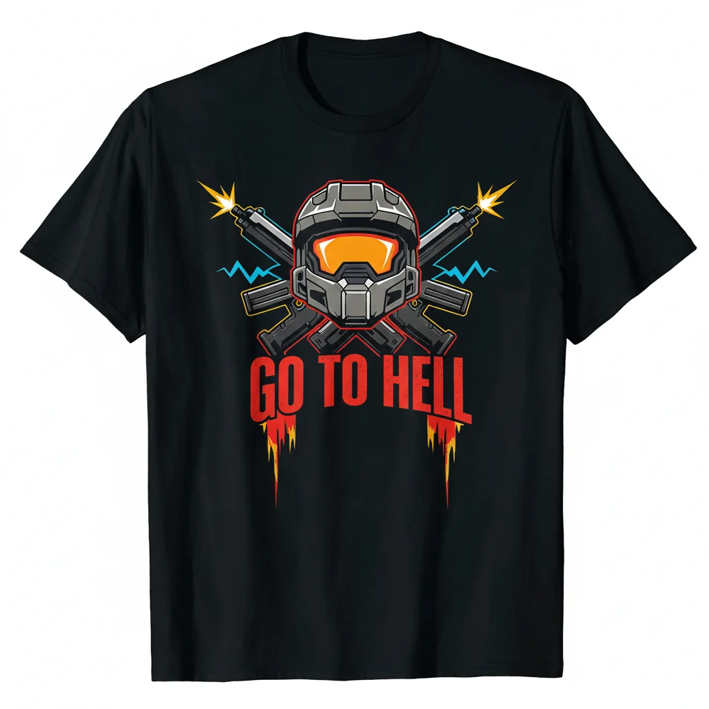 Halo ODST: Go To Hell - Front Print Premium Tee
