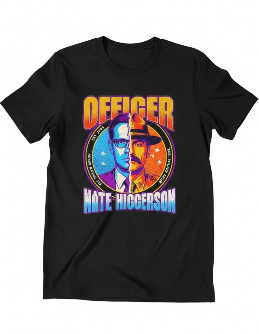 Officer Nate Higgerson Graphic Vintage T-Shirt | Premium Unisex Cotton Tee