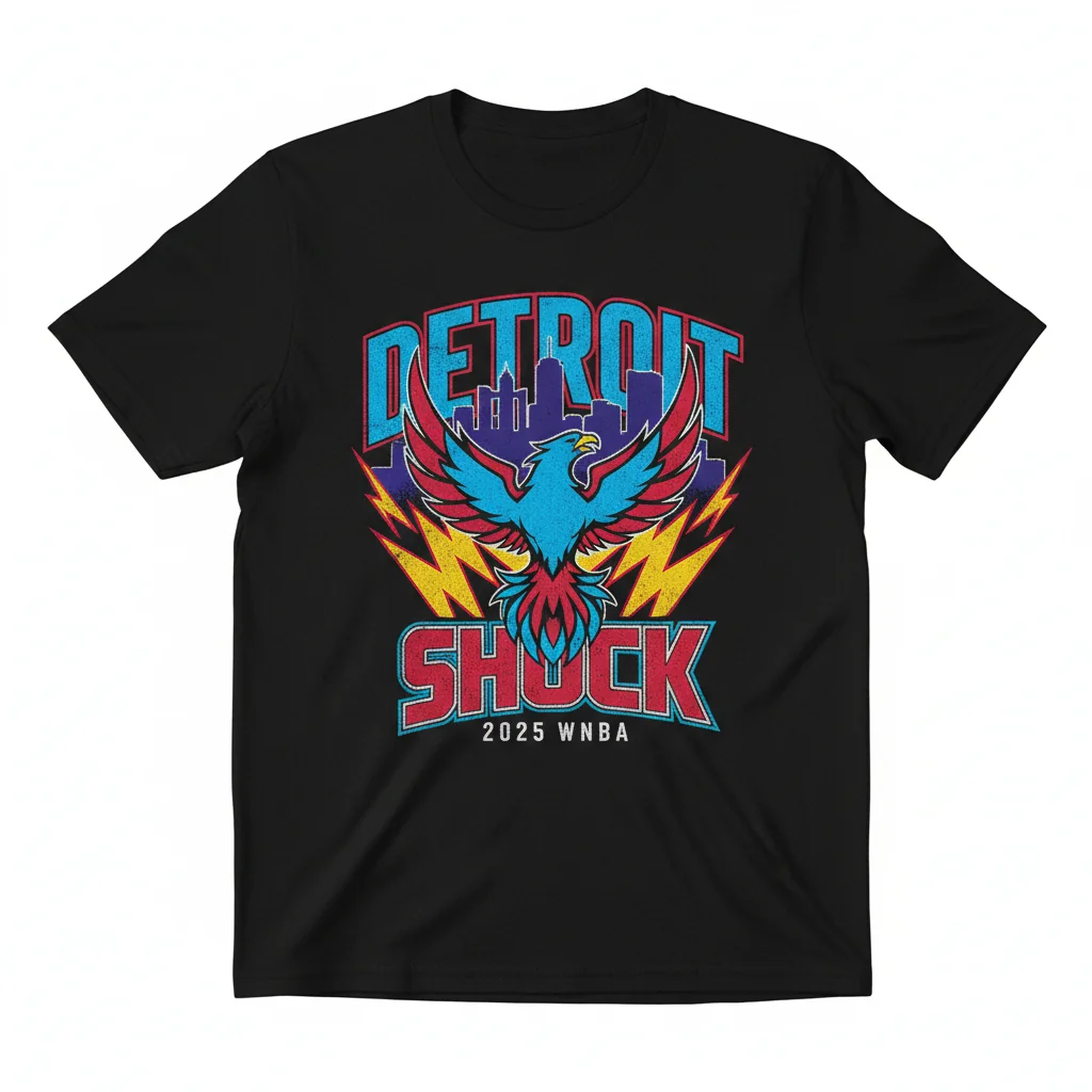 The Detroit Shock 2025 Tribute Tee | WNBA Legacy Artwear