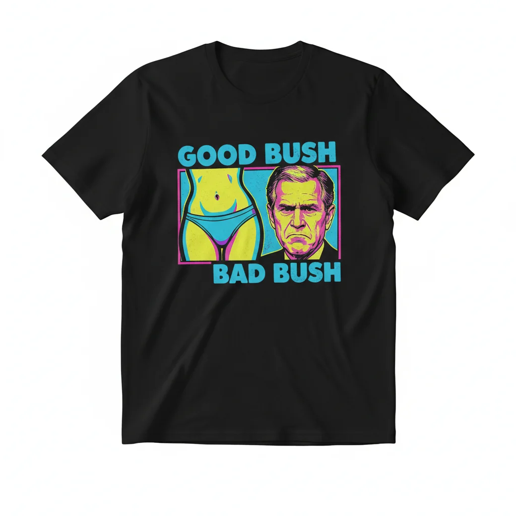 Good Bush Bad Bush Unisex Tee | Wearable Art for Modern Thinkers