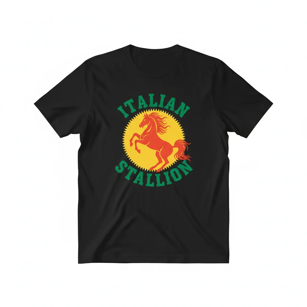 Italian Stallion Horse Logo Shirt | Premium Unisex Tee with Fade-Resistant Print