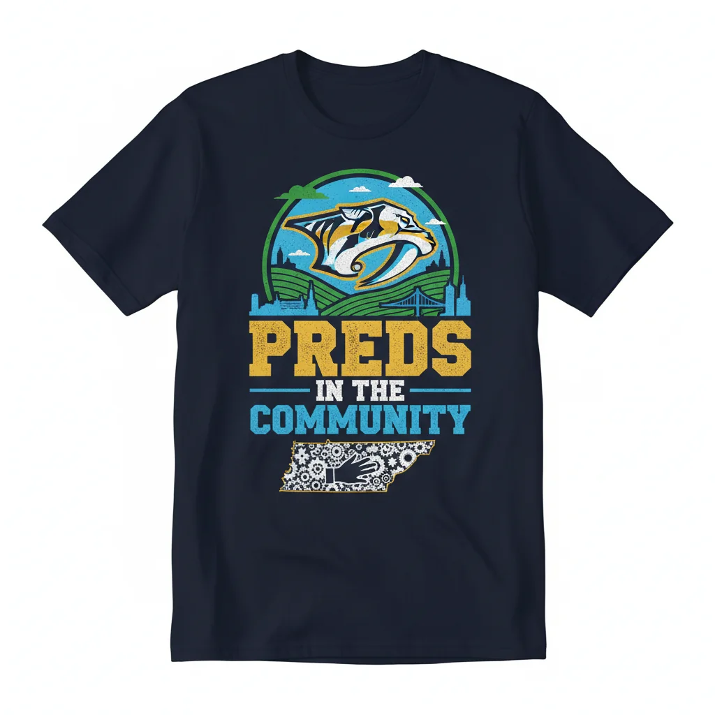 Nashville Predators Tennessee Community Shirt | Official Preds Fan Apparel