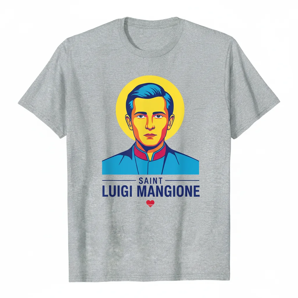 Saint Luigi Mangione Tee – Elevated Streetwear