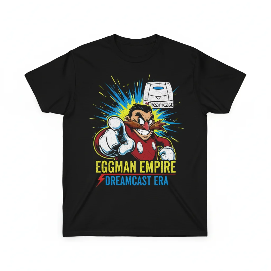 Sega Dreamcast Dr. Robotnik The Eggman T-Shirt - Official Gaming Apparel