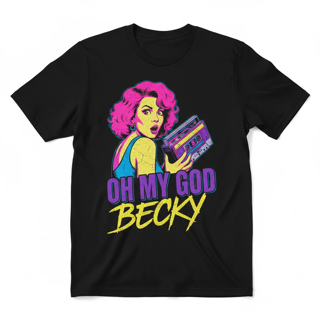Divertida Camiseta "Oh My God Becky" 100% Algodón Peinado Unisex | Ajuste Minorista