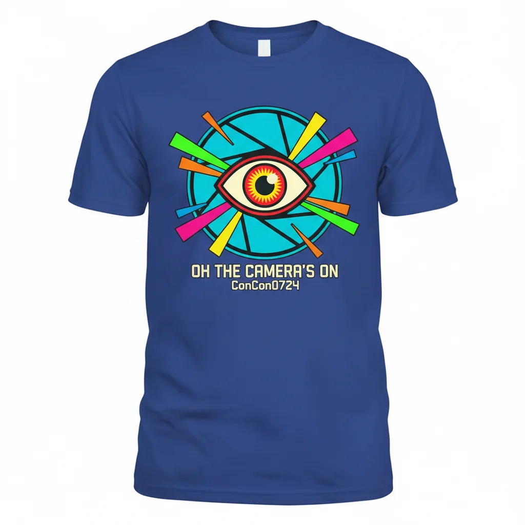 Capture the Moment: 'Oh The Camera's On' Artistic Comfort Tee