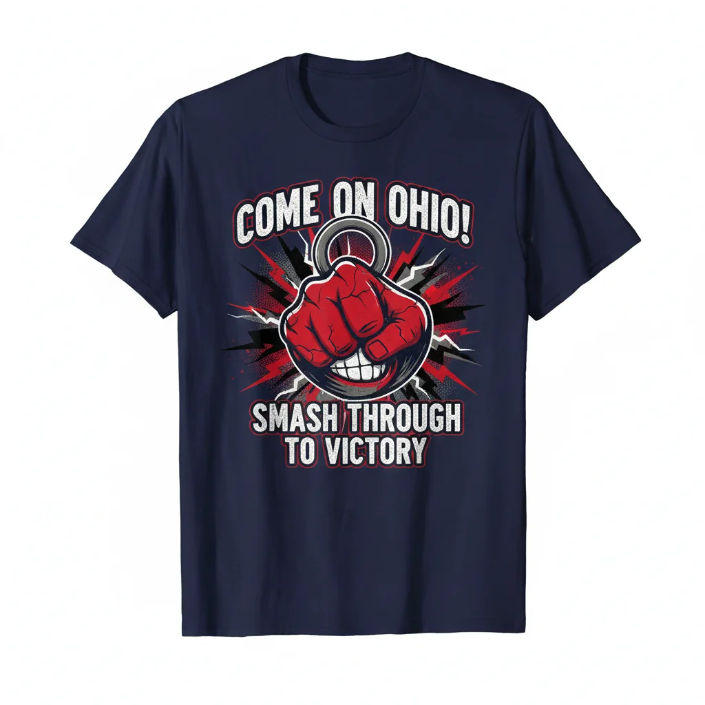 Ohio State 'Smash Through to Victory' Battle Cry Lyrics T-Shirt