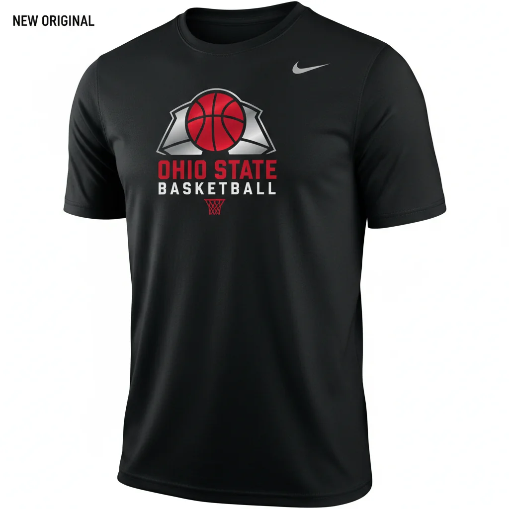 Ohio State Buckeyes Basketball Shirt | Dri-Fit Performance Logo Tee