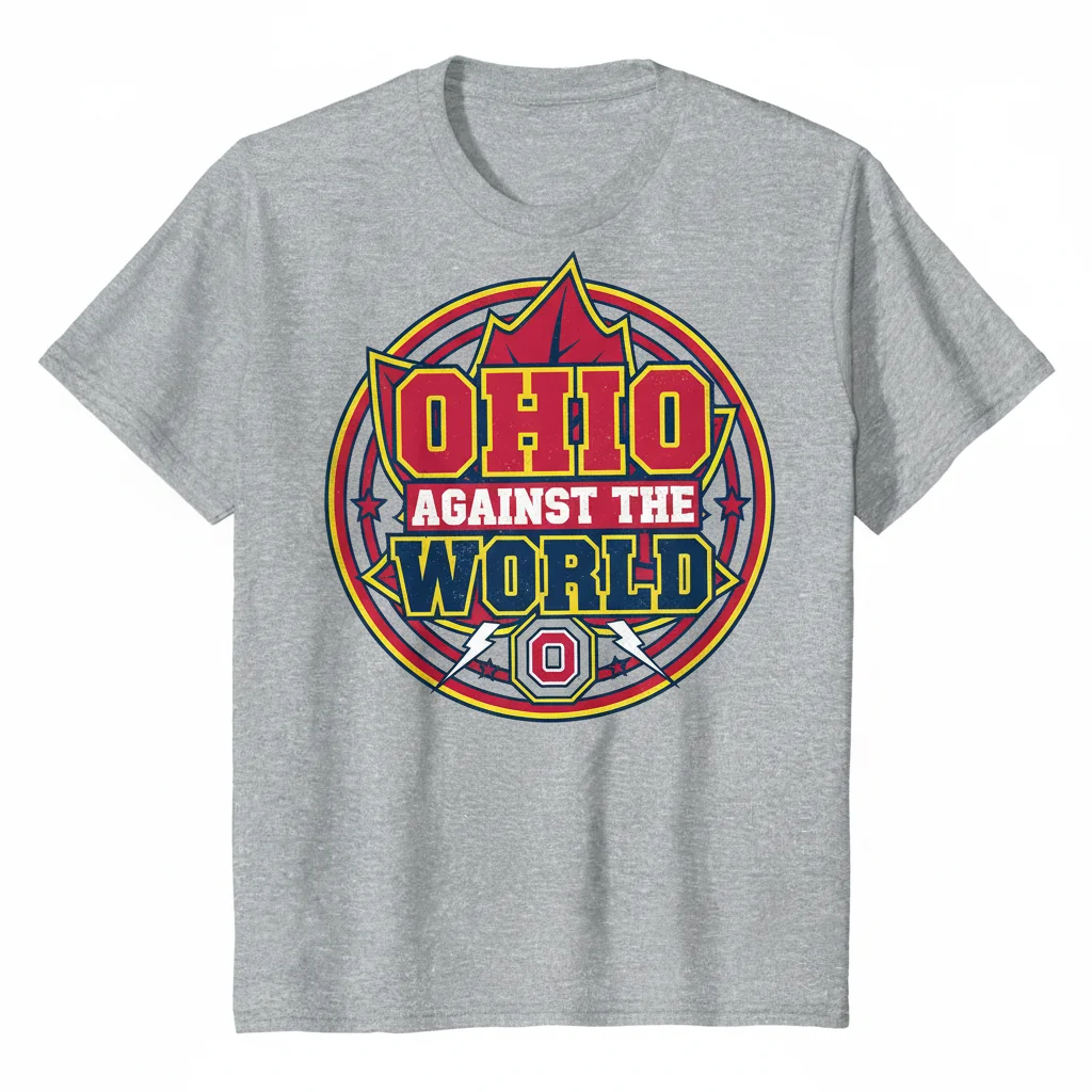 Ohio Against The World Art Tee | Buckeyes Spirit Edition