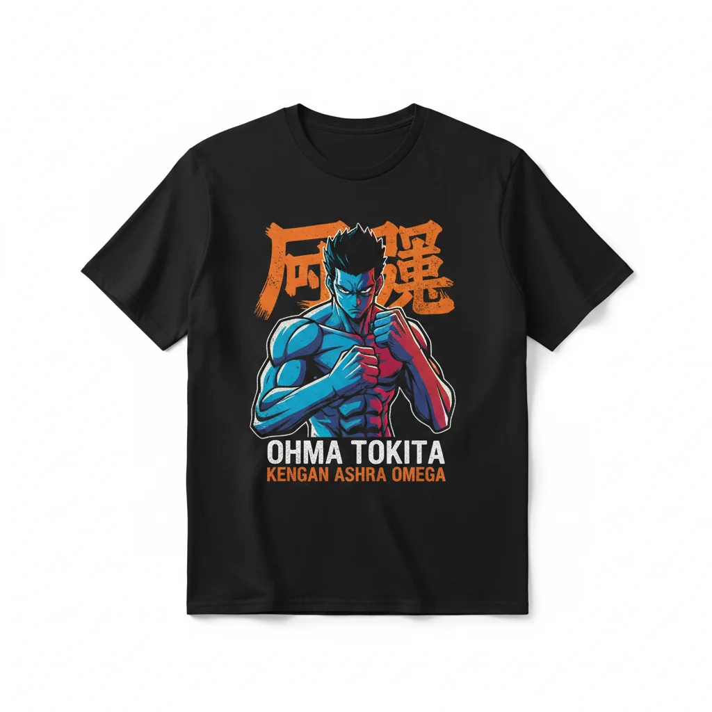 Embrace Your Inner Fighter: Ohma Tokita Kengan Ashura Omega Premium Tee