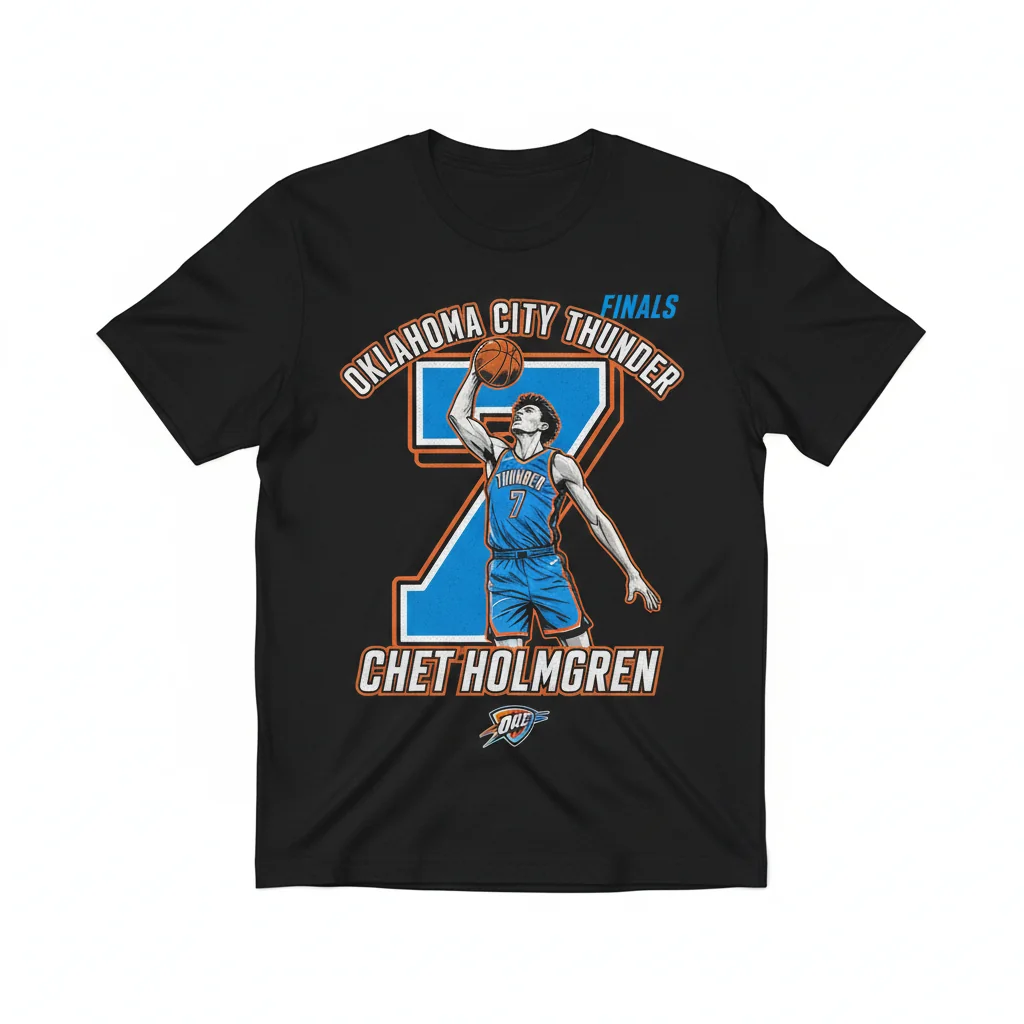 Chet Holmgren #7 Oklahoma City Thunder NBA Finals T-Shirt