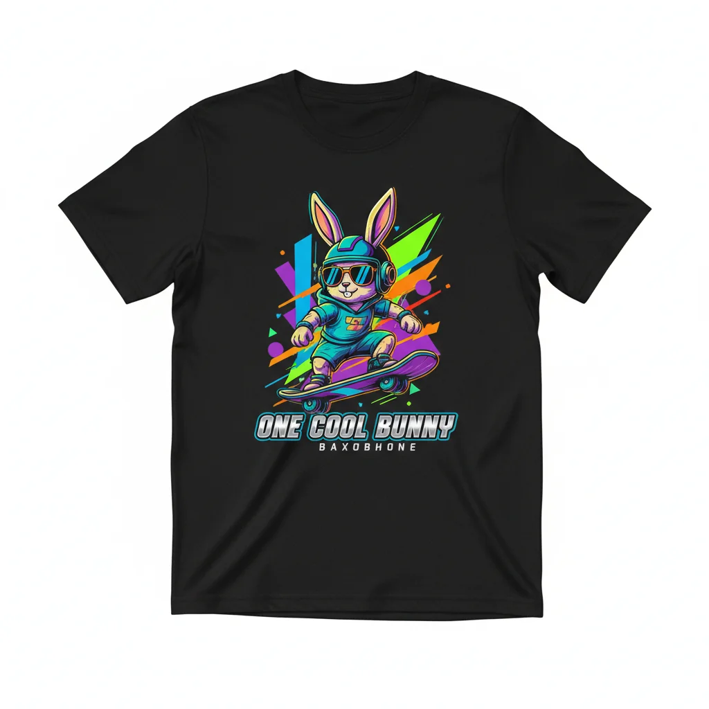 Cool Bunny Eco-Friendly Essential T-Shirt – Durable & Perfect Fit