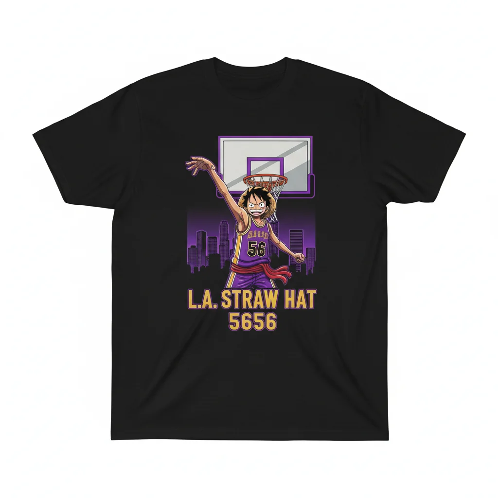 Camiseta Colaborativa One Piece Luffy Los Angeles Lakers 5656 – Durabilidad y Estilo Inigualables
