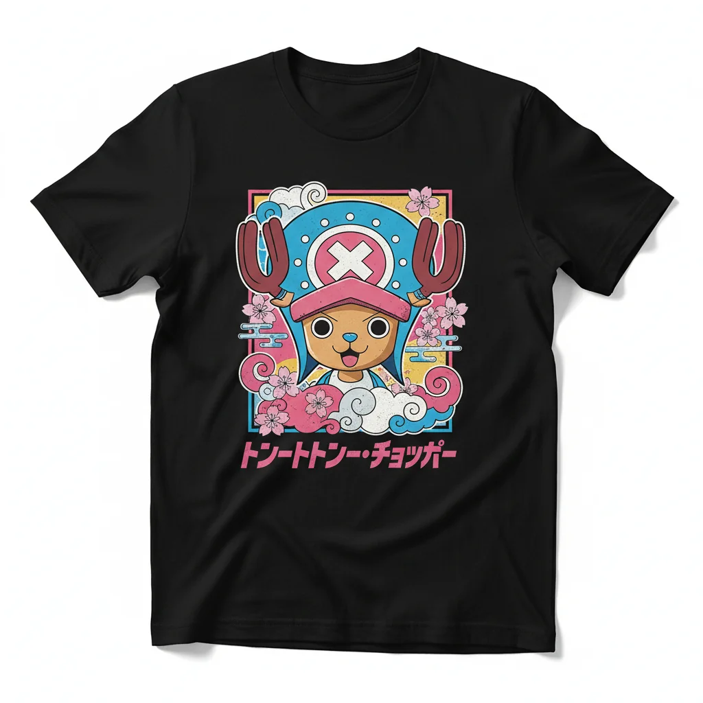 Tony Tony Chopper "Sakura Dream" Art Tee | Premium One Piece Inspired Shirt