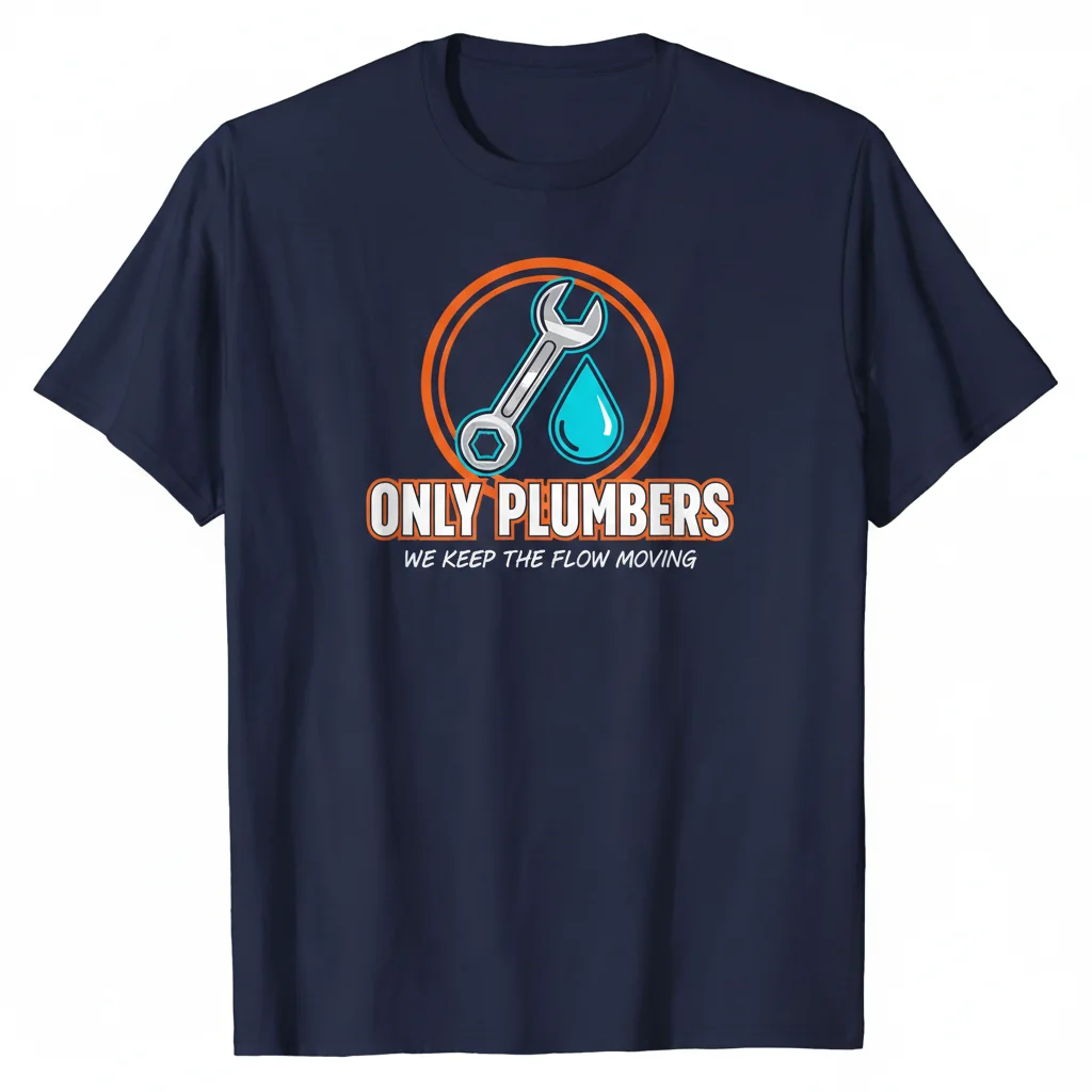 The "Only Plumbers" Tee: Where Art Meets the Everyday