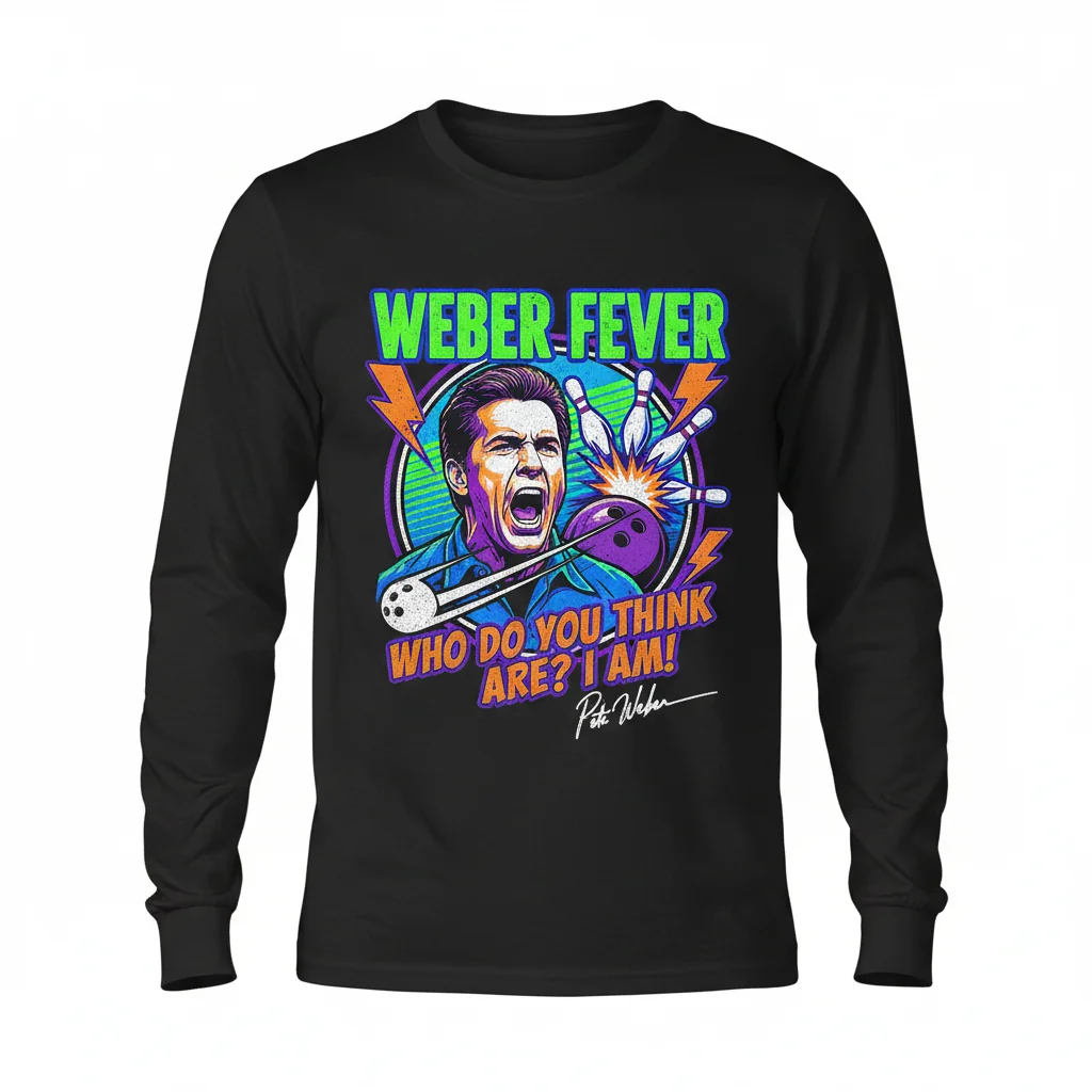 Pete Weber Bowling Design Long Sleeve T-Shirt | Original Fan Apparel