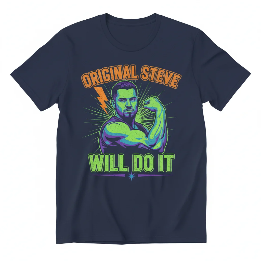 Steve Will Do It T-Shirt | Official Fan Merch Graphic Tee | 100% Cotton