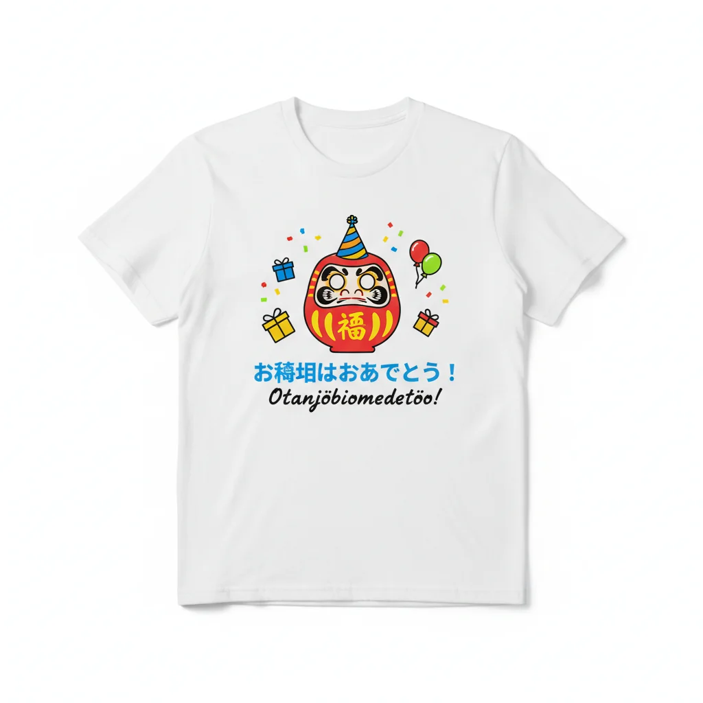 お誕生日おめでとう！バースデー エッセンシャルTシャツ - 日本語