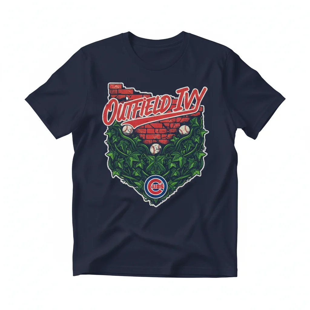 Chicago Cubs Outfield Ivy Comfort Tee – Unisex Fan Shirt