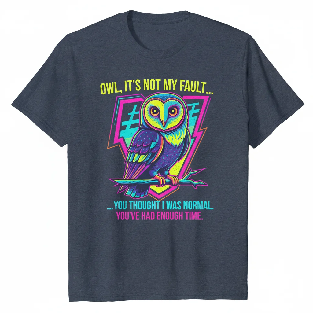 Funny Owl It's Not My Fault You Thought I Was Normal Shirt