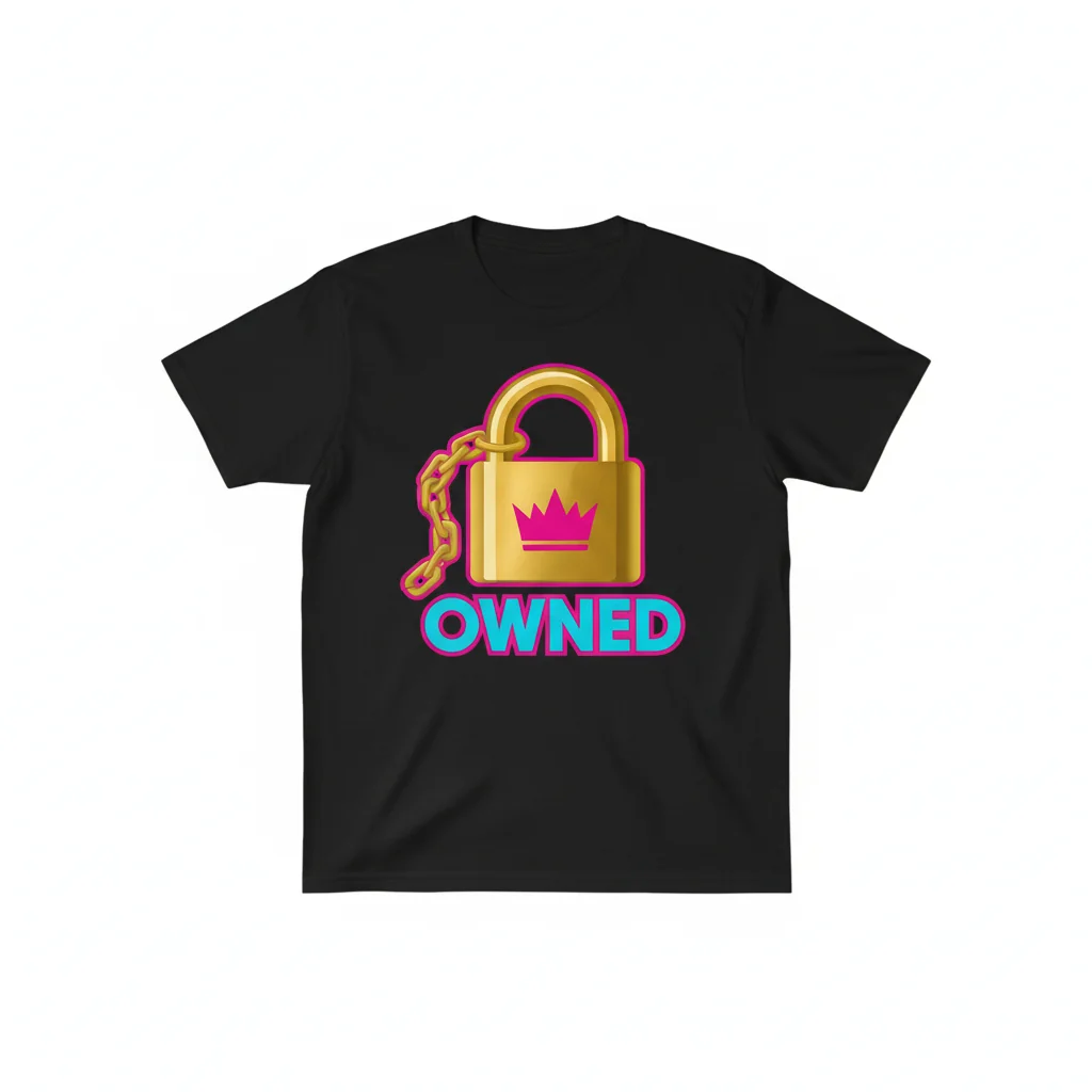 The "Owned with a Lock" Essential T-Shirt: A Symbol of Devotion & Connection