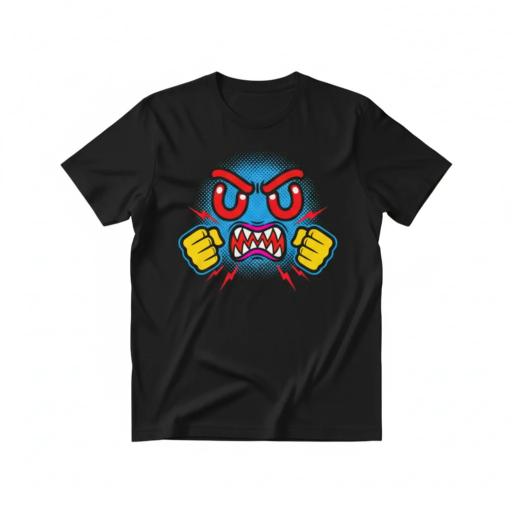 ÒwÓ Angry Emoticon Emoji Essential T-Shirt: Lasting Comfort, Vibrant Style