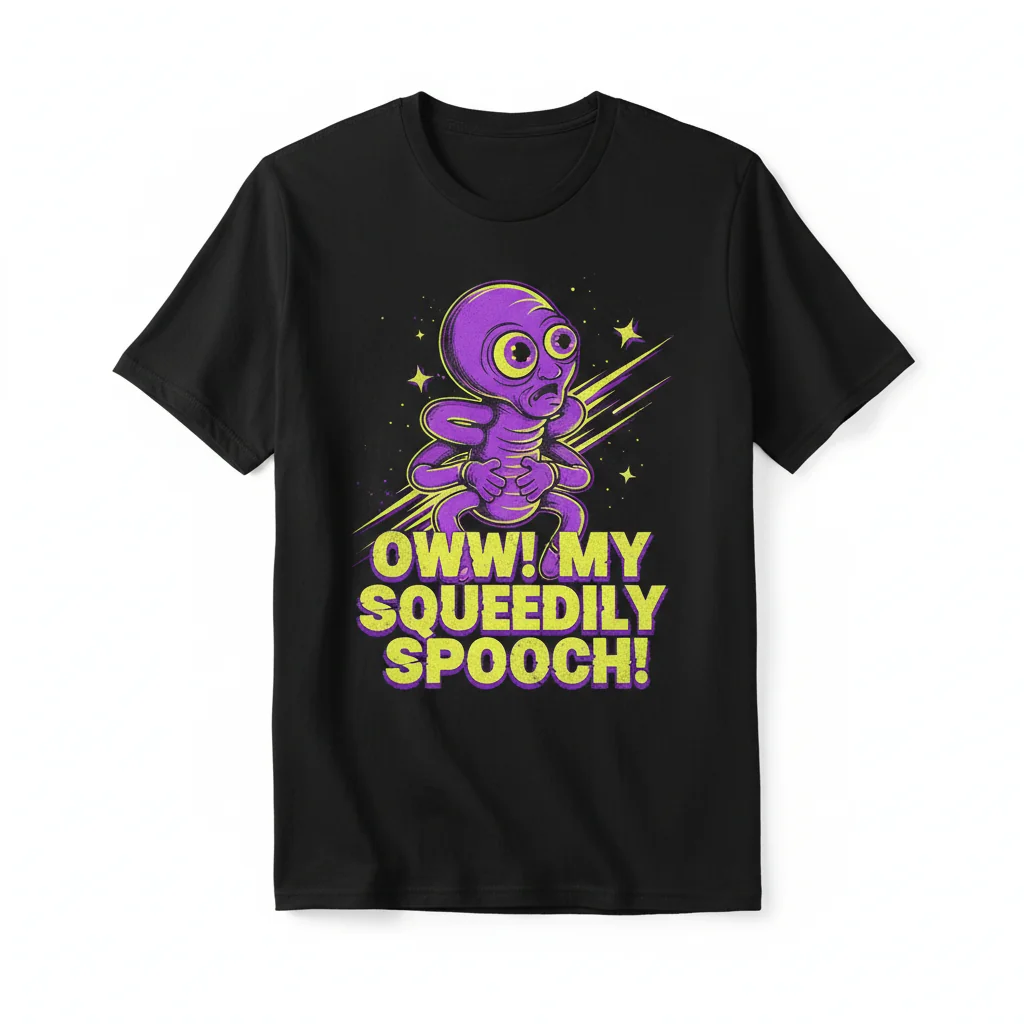 Oww! My Squeedily Spooch! Essential Graphic Tee – Ultra-Soft & Unisex Fit