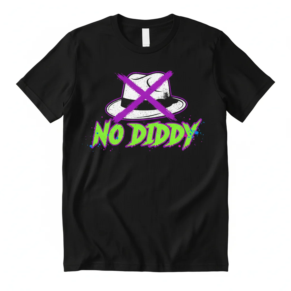 The 'No Diddy' Statement Tee: A Fusion of Art & Identity