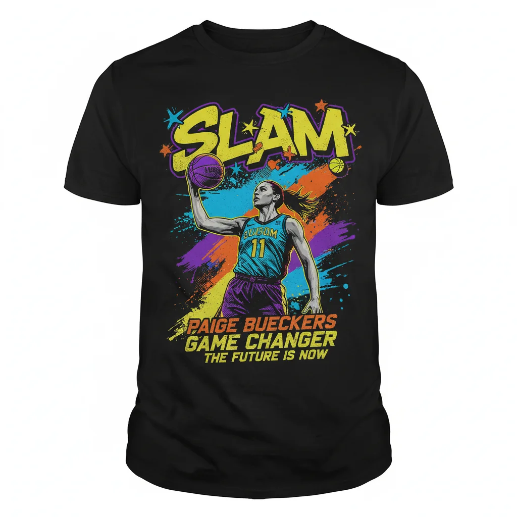 Paige Bueckers Slam Cover Men's Classic Cotton T-Shirt - Basketball Fan Apparel