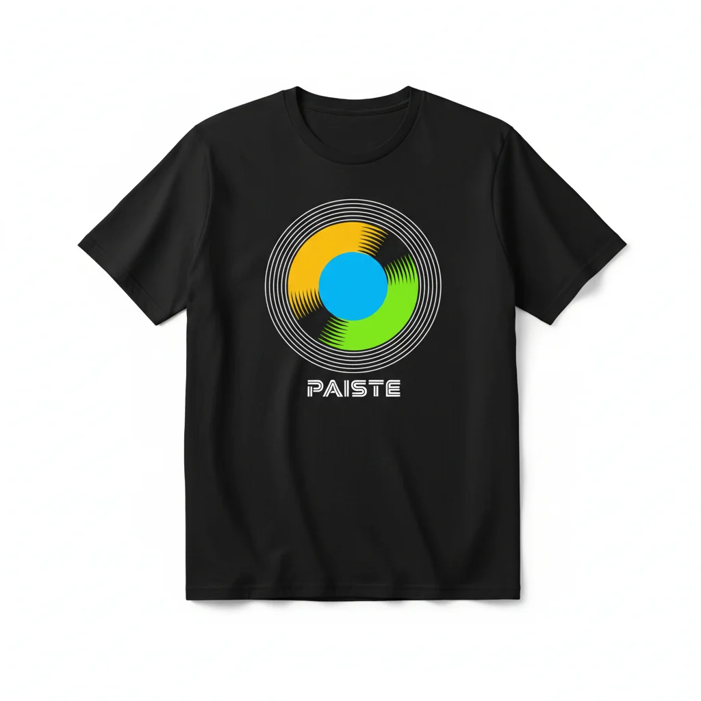 Paiste Logo Tee - Men's Heavyweight S Black