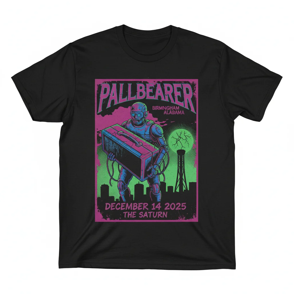 Pallbearer Birmingham Alabama Concert Poster T-Shirt – Premium Cotton Band Merch