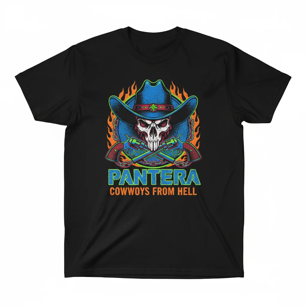 Pantera Cowboys From Hell T-Shirt – Official Band Merchandise