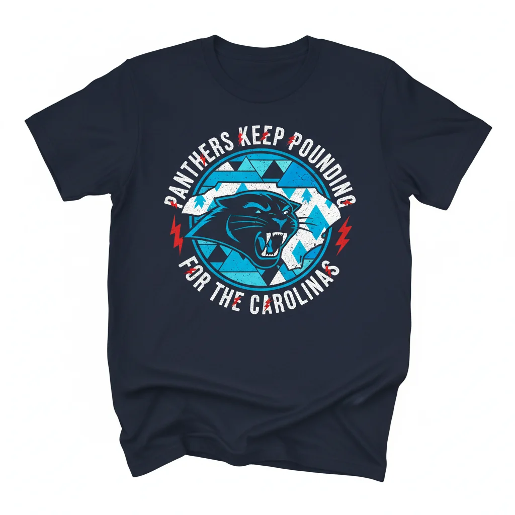 Carolina Panthers 'Keep Pounding' T-Shirt – Official Fan Apparel for The Carolinas