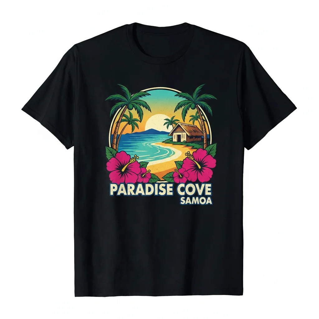 Paradise Cove Samoa Essential T-Shirt - Tropical Island Tee