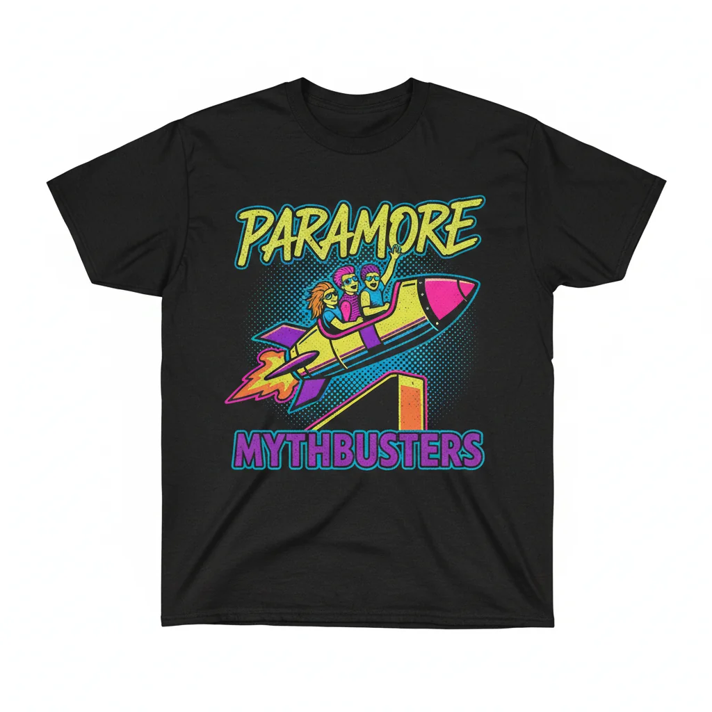 Paramore Mythbusters Graphic Vintage T-Shirt