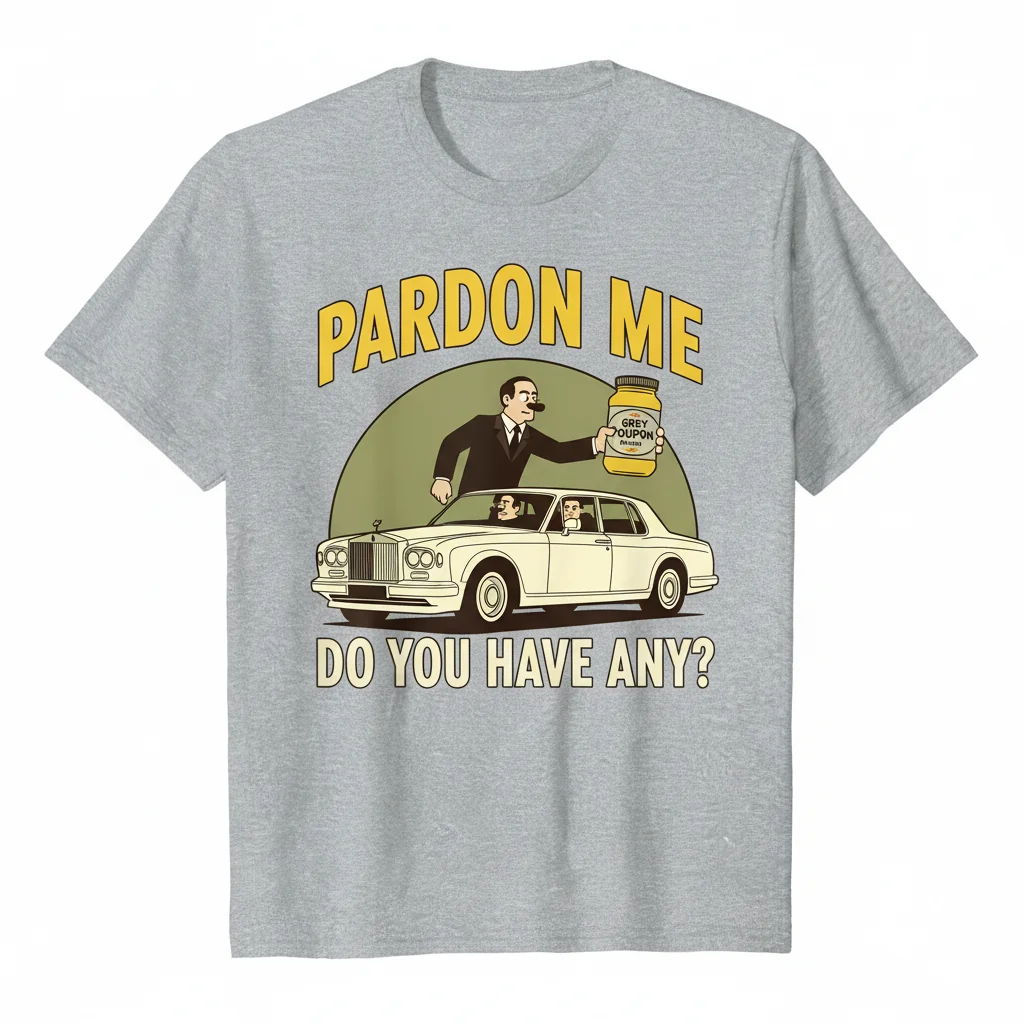 Pardon Me – 80s Grey Poupon Mustard Essential T-Shirt: Iconic Style, Lasting Comfort