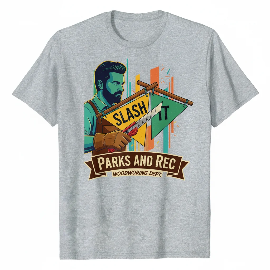 Parks and Rec Ron Swanson Slash It Pennants Premium Essential T-Shirt