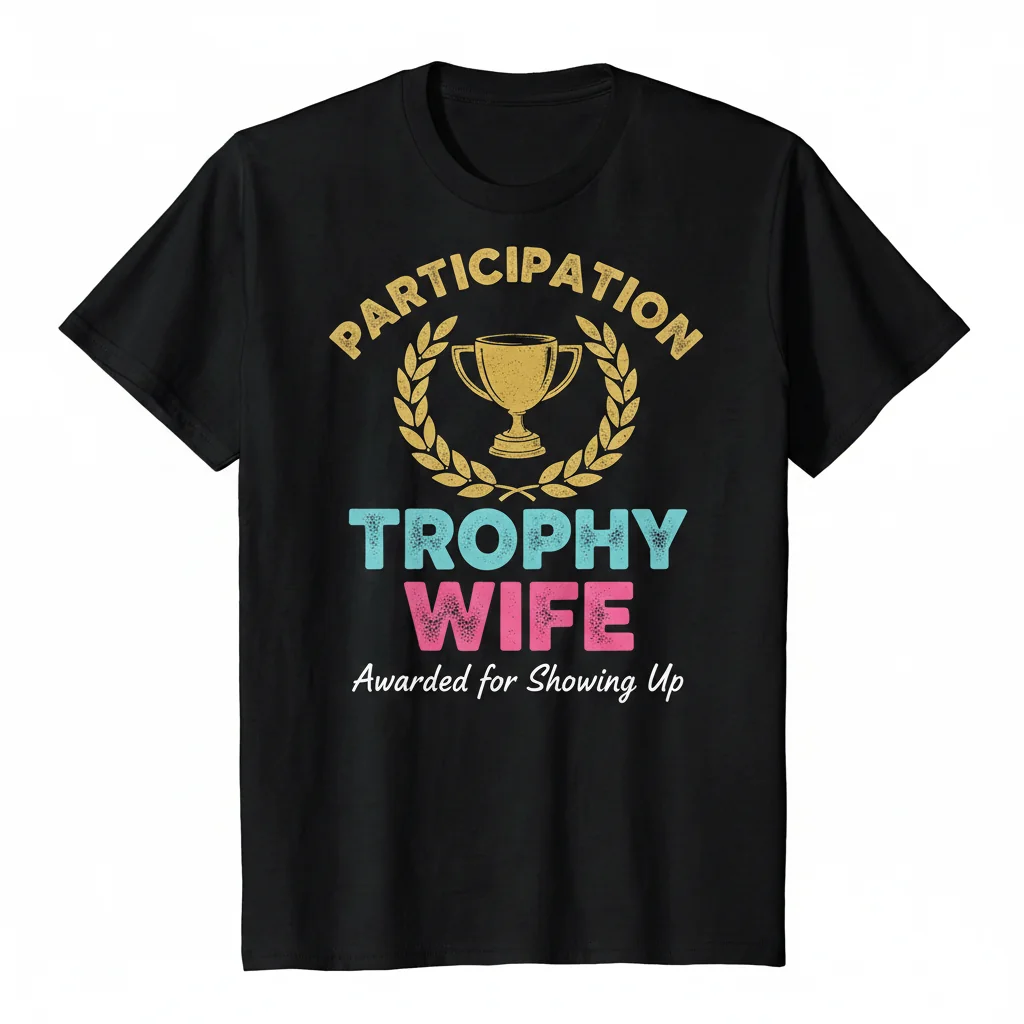 Participation Trophy Wife Funny Mom T-Shirt – Essential Tee