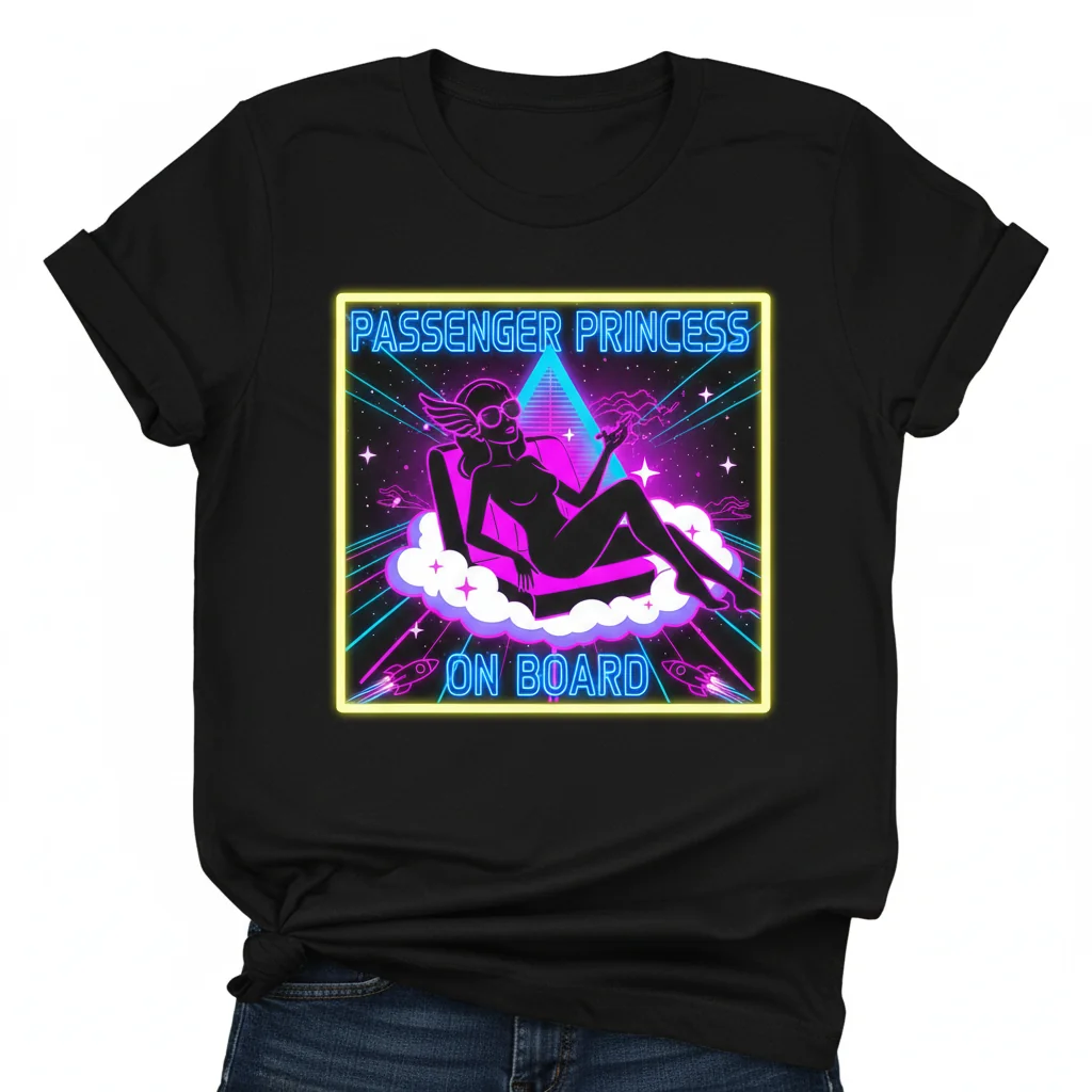 Passenger Princess On Board Premium Unisex T-Shirt – Fade-Resistant & Comfortable