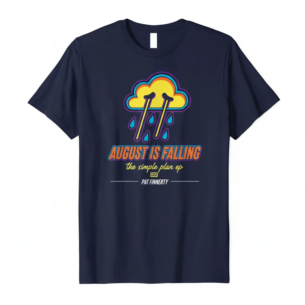 Pat Finnerty 'August is Falling' The Simple Plan EP Tee – Premium Comfort & Lasting Style