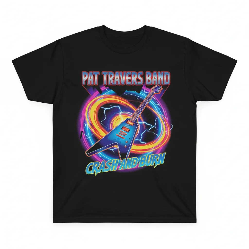 Pat Travers Band Official Logo T-Shirt | Classic Rock Graphic Tee