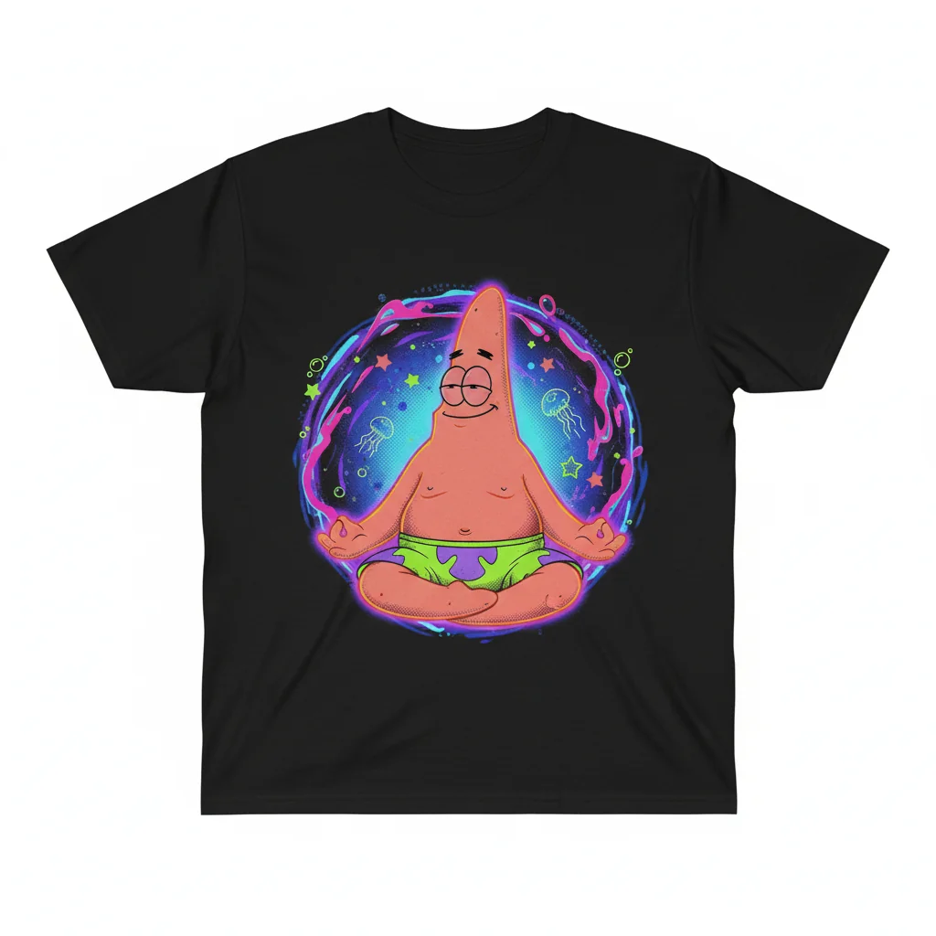 Patrick Star Meditating Essential T-Shirt – Relaxed Fit & Soft Cotton