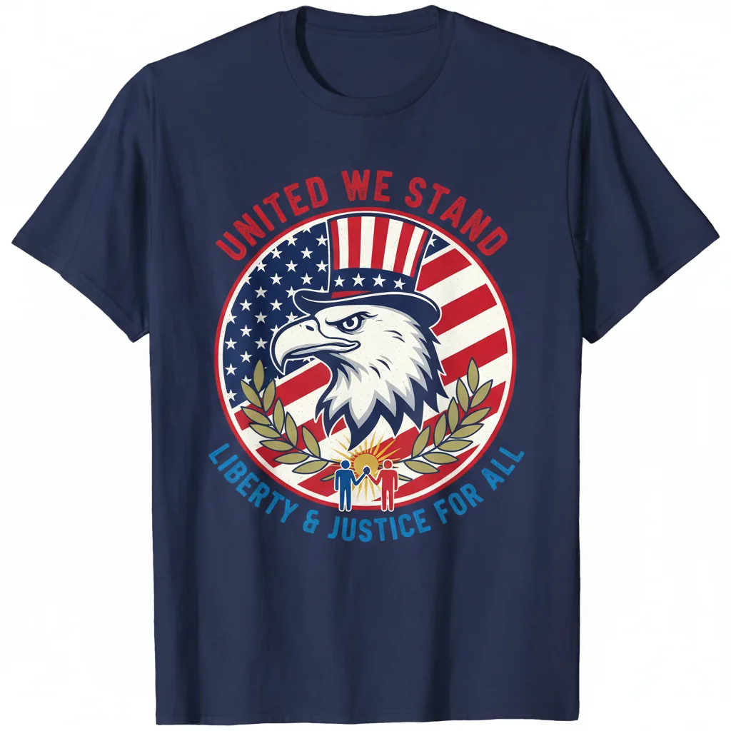 Patriotic Liberal USA Tee - Essential Soft Cotton T-Shirt