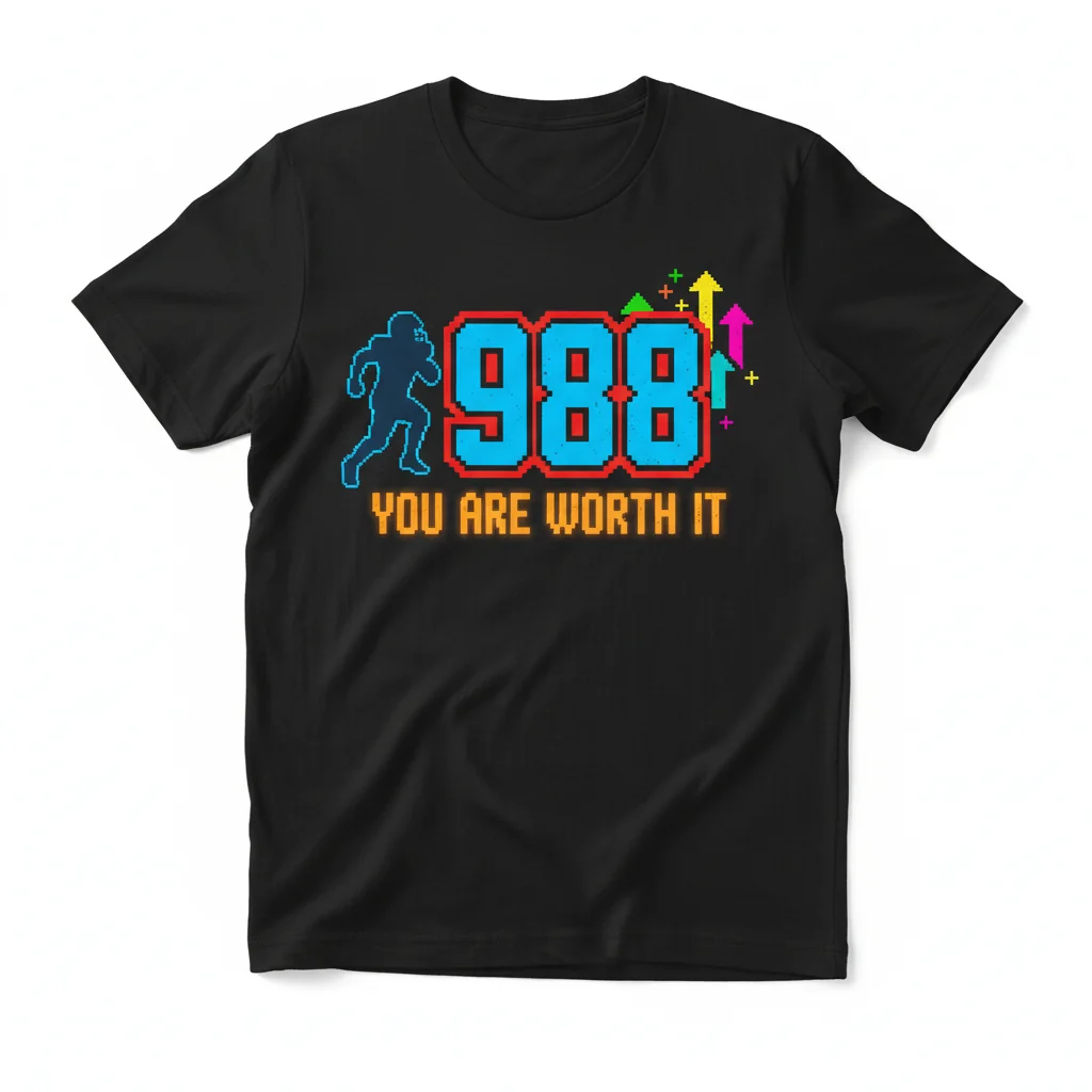 Patriots Mack Hollins 988: 'You Are Worth It' - Inspirational Tee