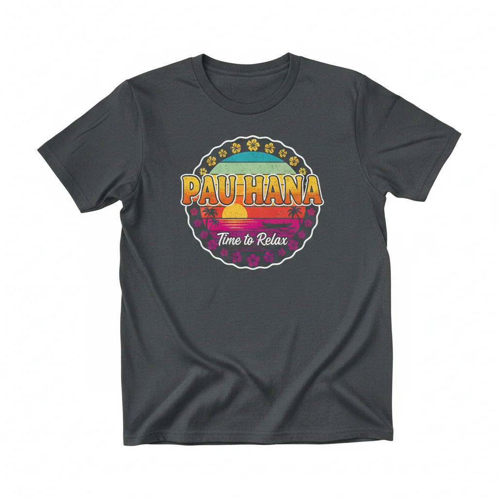 Pau Hana Essential T-Shirt – Premium 100% Cotton Tee for Men & Women