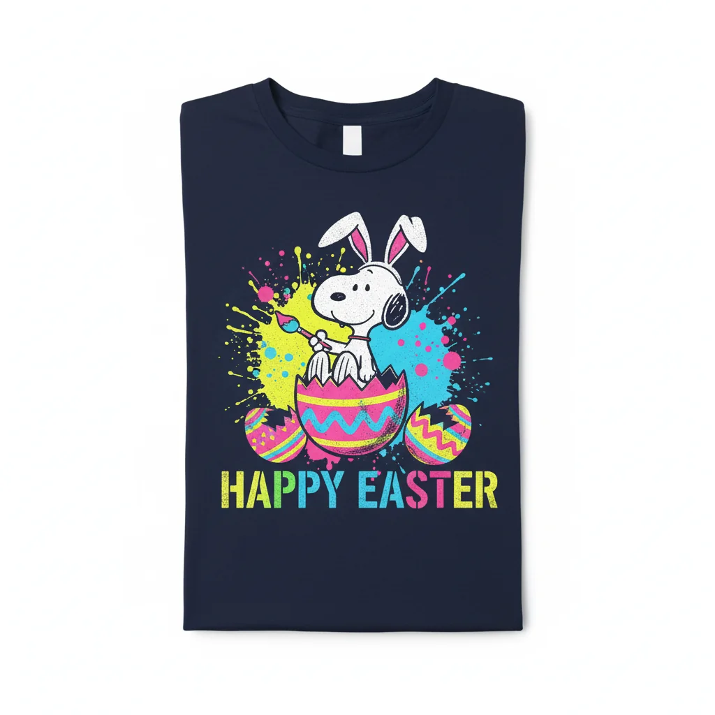 Snoopy Happy Easter Day Shirt - Premium Peanuts Holiday Tee