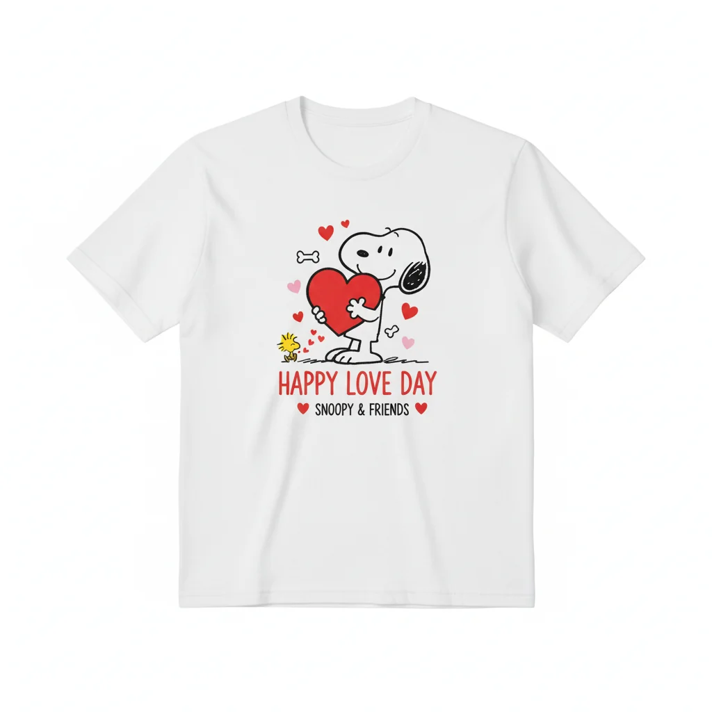 Snoopy Happy Valentine's Day Love Tee – Premium Unisex Fit