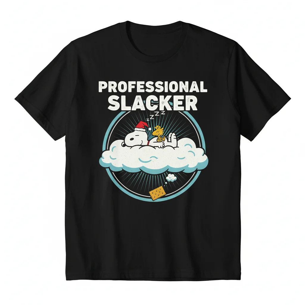 Snoopy Slacker Sleep Tee: Effortless Vibe