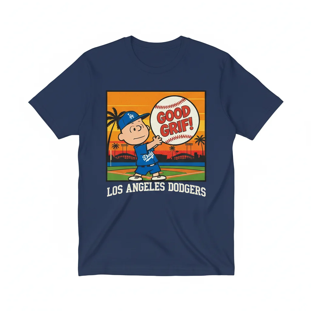 Peanuts x Los Angeles Dodgers Charlie Brown Ultra-Durable Fan Tee